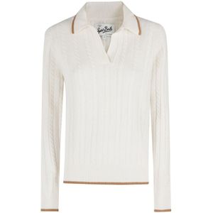 MC2 Saint Barth, Dames, Tops, Wit, Maat: M