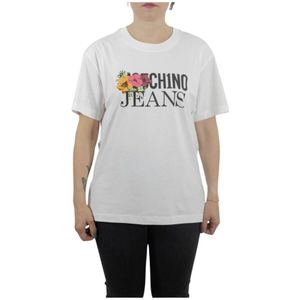 Moschino, Dames, Tops, Wit, Maat: M