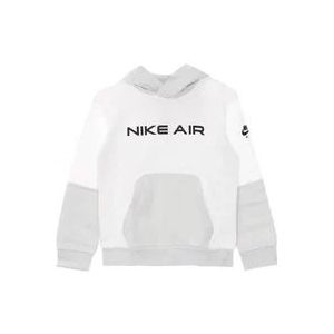 Nike Witte Air Hoodie - Streetwear Collectie , White , Heren , Maat: M