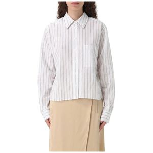 Hugo, Dames, Blouses & Shirts, Wit, Maat: XL Katoen,