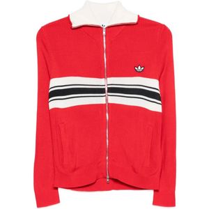 Adidas, Dames, Truien, Rood, Maat: S Acryl,