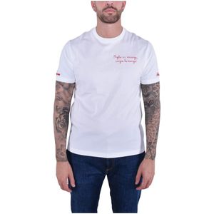 MC2 Saint Barth, Heren, Tops, Wit, Maat: XL Katoen,