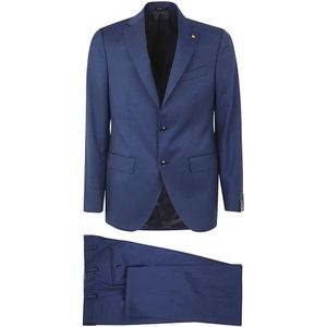 Sartoria Latorre, Heren, Pakken, Blauw, Maat: 3XL Wol,