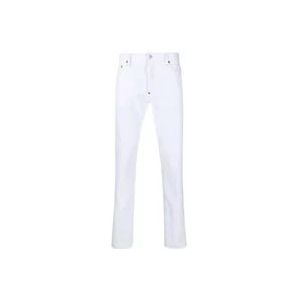 Dsquared2 Slimme Witte Jeans met Klassiek Design , White , Heren , Maat: L