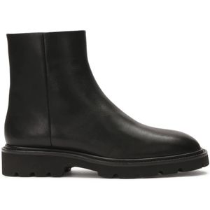 Kazar - Platte Laarzen - Zwart - Natuurlijk Leer