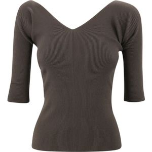 Weekend Max Mara, Dames, Truien, Bruin, Maat: XS