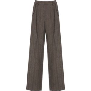 Golden Goose, Dames, Broeken, Bruin, Maat: S Wol,