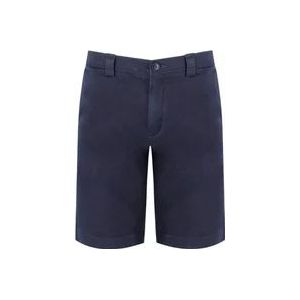 Woolrich Blauwe Chino Bermuda Shorts , Blue , Heren , Maat: W38