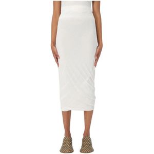 Jil Sander, Dames, Rokken, Wit, Maat: XS Jersey,
