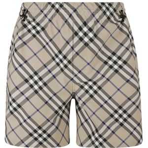 Burberry, Heren, Korte broeken, Beige, Maat: L Poliester,