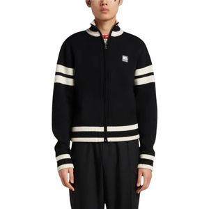 Wales Bonner, Heren, Sweatshirts & Hoodies, Zwart, Maat: M Katoen,