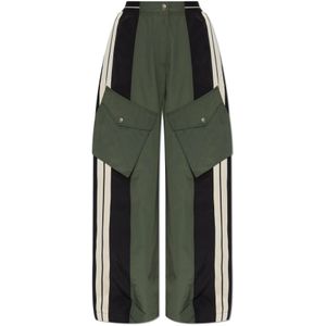 Palm Angels, Dames, Broeken, Groen, Maat: M