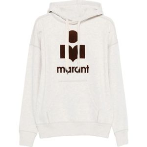 Marant étoile, Dames, Sweatshirts & Hoodies, Beige, Maat: 2XS Katoen,