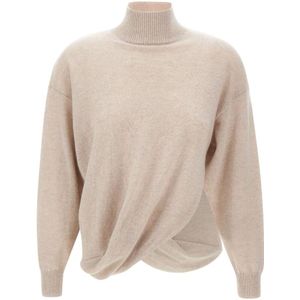 Marella, Dames, Truien, Beige, Maat: L Wol,