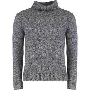 Moorer, Heren, Truien, Grijs, Maat: L Wol,