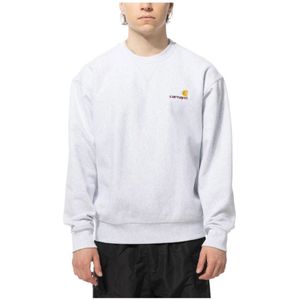 Carhartt Wip, Heren, Sweatshirts & Hoodies, Grijs, Maat: S Katoen,