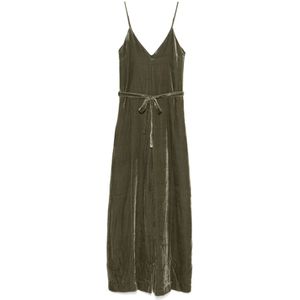 Gold Hawk, Dames, Jumpsuits & Playsuits, Groen, Maat: S Velours,