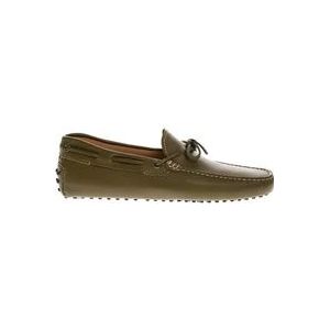 Tod's Khaki Veterschoenen met Decoratieve Veters , Green , Heren , Maat: 40 EU