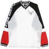 New Era - T-shirt - Rood Zwart Wit - NBA Chicago Bulls - Lange Mouwen