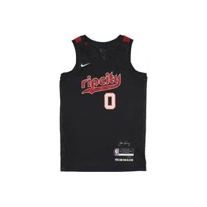 Nike Damian Lillard NBA City Edition Shirt , Black , Heren , Maat: S