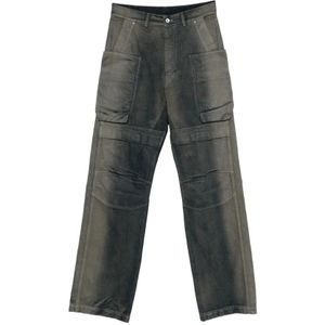 Rick Owens, Heren, Jeans, Grijs, Maat: W29 Katoen,