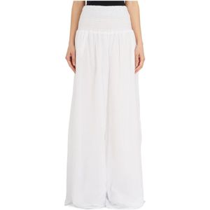 NÜ Denmark, Dames, Broeken, Wit, Maat: S Katoen,
