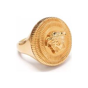 Versace Medusa Biggie Gouden Messing Ring , Yellow , Dames , Maat: 2XS