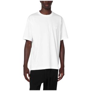 Y-3, Heren, Tops, Wit, Maat: M Katoen,