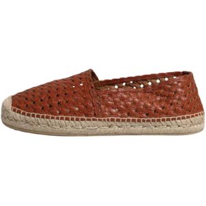 Dolce & Gabbana - Espadrilles - Bordeauxrood - 100% Kalfsleer