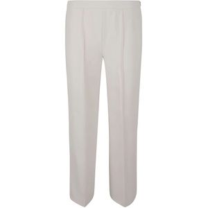 Max Mara, Dames, Broeken, Wit, Maat: 2XS Poliester,