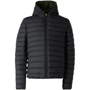 Save The Duck, Heren, Jassen, Groen, Maat: L Leer,