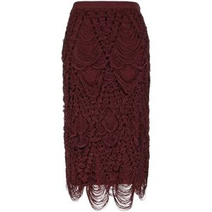 Ferragamo, Dames, Rokken, Rood, Maat: M Zijde,