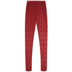 Marine Serre, Dames, Broeken, Rood, Maat: M Tweed,