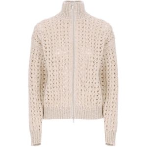 Peserico, Dames, Truien, Beige, Maat: S Wol,