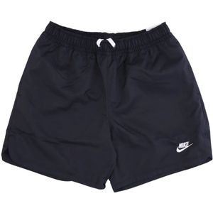 Nike Mesh Gevoerde Zwemshorts Zwart/Wit , Black , Heren , Maat: 2XL