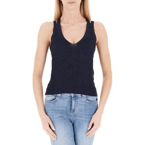Liu Jo, Dames, Tops, Blauw, Maat: XS