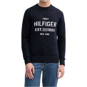 Tommy Hilfiger, Heren, Sweatshirts & Hoodies, Blauw, Maat: XL