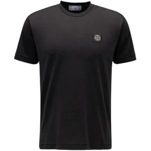 Stone Island, Heren, Tops, Zwart, Maat: XL Katoen,