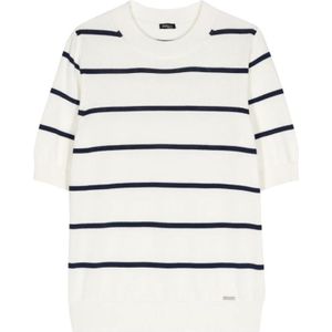 Kiton, Dames, Tops, Wit, Maat: XS Katoen,