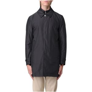 Fay, Heren, Jassen, Zwart, Maat: 2XL Poliester,