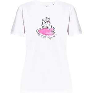 PS By Paul Smith, Dames, Tops, Wit, Maat: L Katoen,