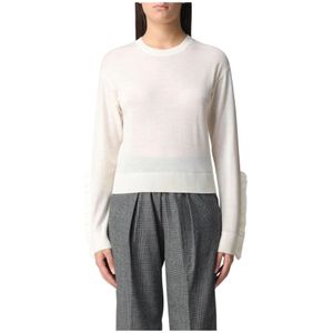 Pinko, Dames, Truien, Wit, Maat: XS Wol,