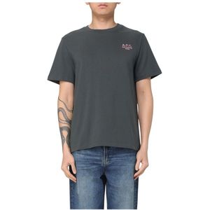 A.p.c., Heren, Tops, Groen, Maat: M Katoen,