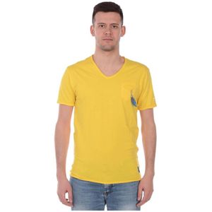 Daniele Alessandrini, Heren, Tops, Geel, Maat: S Katoen,