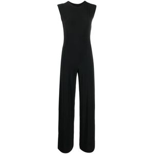 Norma Kamali, Dames, Jumpsuits & Playsuits, Zwart, Maat: XS