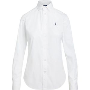 Ralph Lauren, Dames, Blouses & Shirts, Wit, Maat: L Katoen,