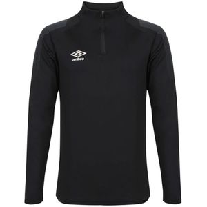 Umbro - Chal 1/2 Zp Swe - Sweatshirt - Zwart - Polyester