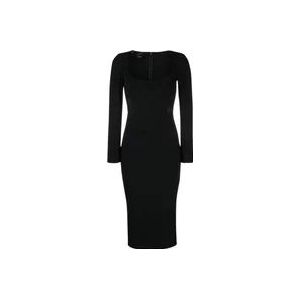 Pinko Midi Jurken , Black , Dames , Maat: XL