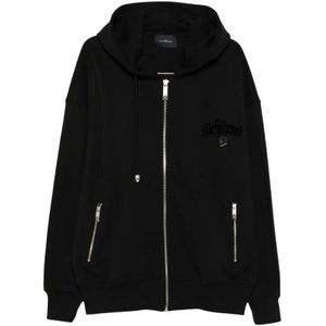John Richmond - Zwarte Hoodie - Heren - Truien