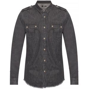 Balmain Hemden , Black , Heren , Maat: XL